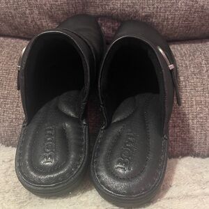 Born Black Leather Slip-On Shoes